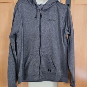 Under Armour Gray Zip-Up Hoodie